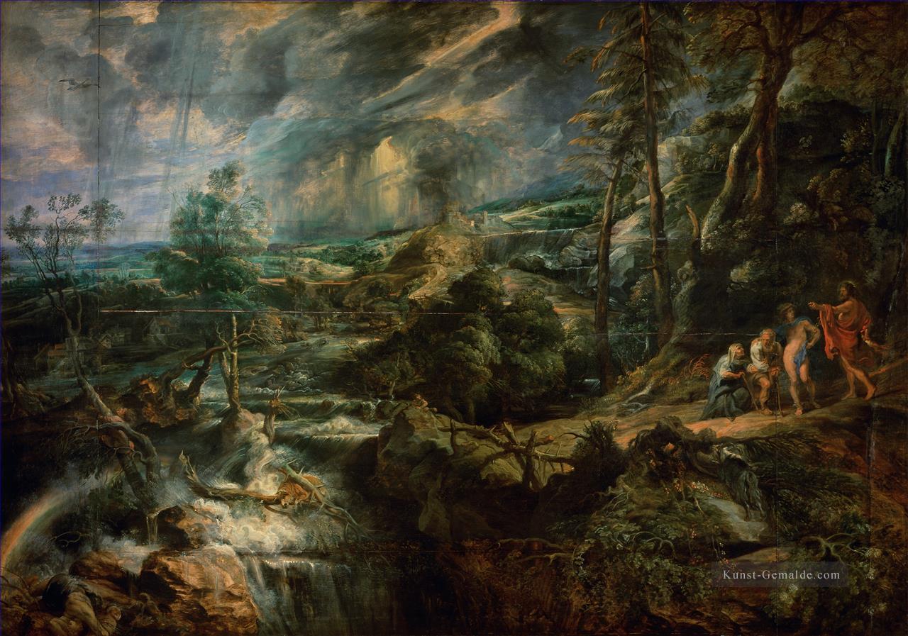 Stürmische Landschaft Barock Peter Paul Rubens Ölgemälde